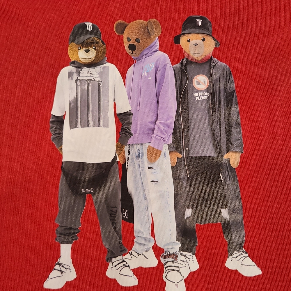 Diegoventurino Red Hoodie with Graphic Design - Picture 2 of 5